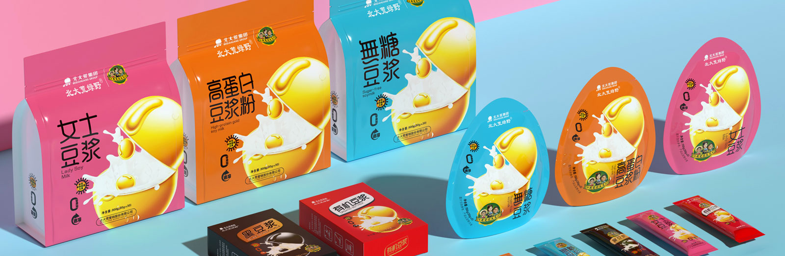 北大荒集團豆漿粉包裝策劃設計 北大荒集團豆漿粉包裝策劃設計